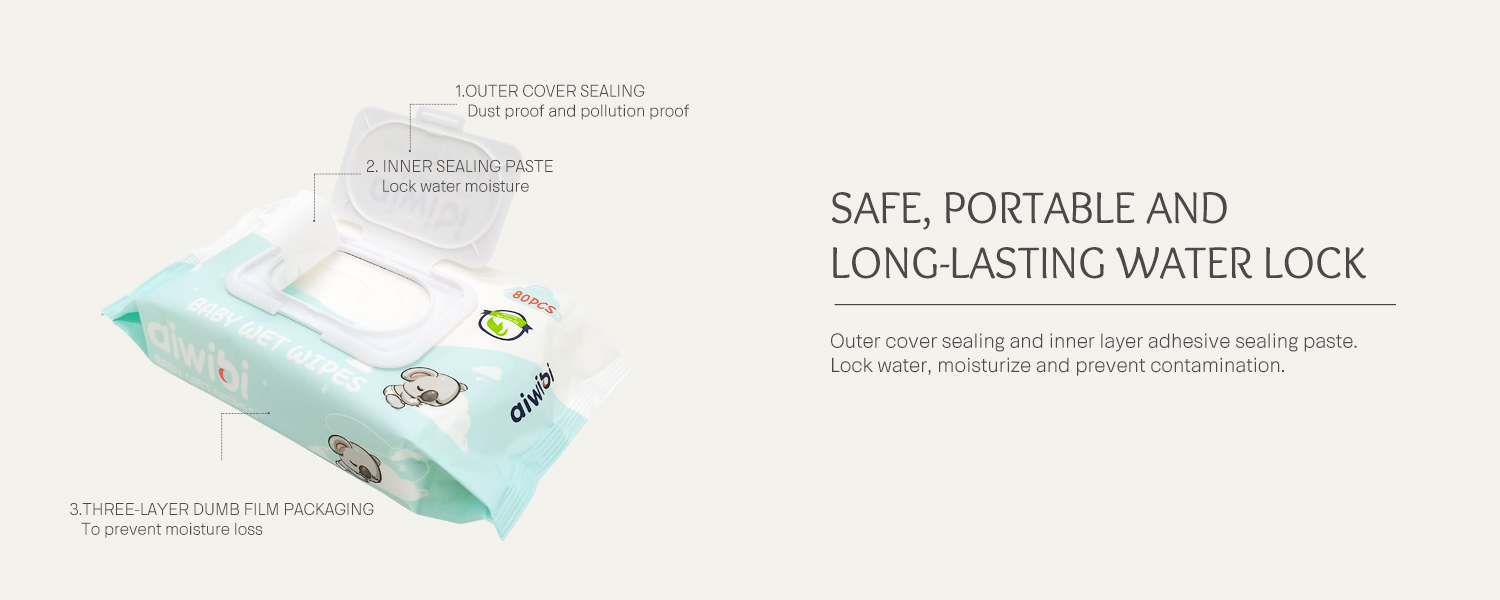 Long-lasting Water Lock Baby Wet Wipes