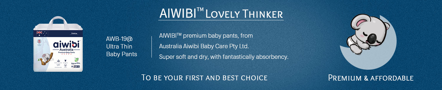 Disposable Premium Ultra Thin & Light Aiwibi Baby Pants With Super Absorbenct Capacity