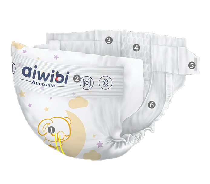 3D Leak Guard Baby Diapers