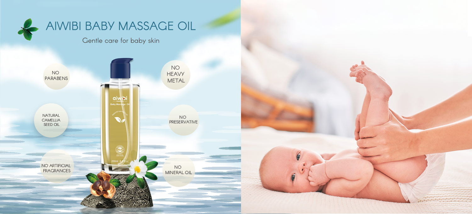 Natural Camellia Seed Baby Massage Oil Relaxing And Aid Sleep