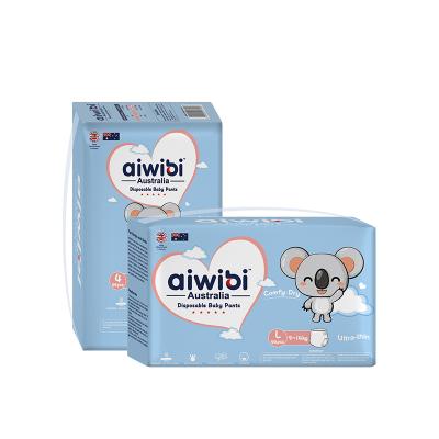 Disposable Comfy Dry T-shaped Baby Pants With Three-piece Layers