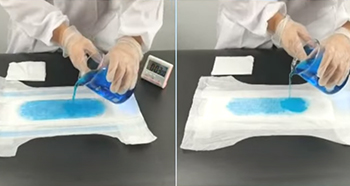 AIWIBI  Diapers Absorption Comparative Test